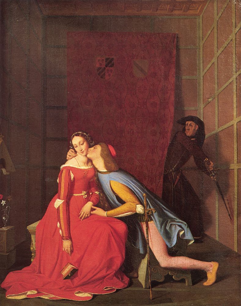Ingres, Paolo and Francesca, 1819. Musée des Beaux-Arts d’Angers, MTC 19.
